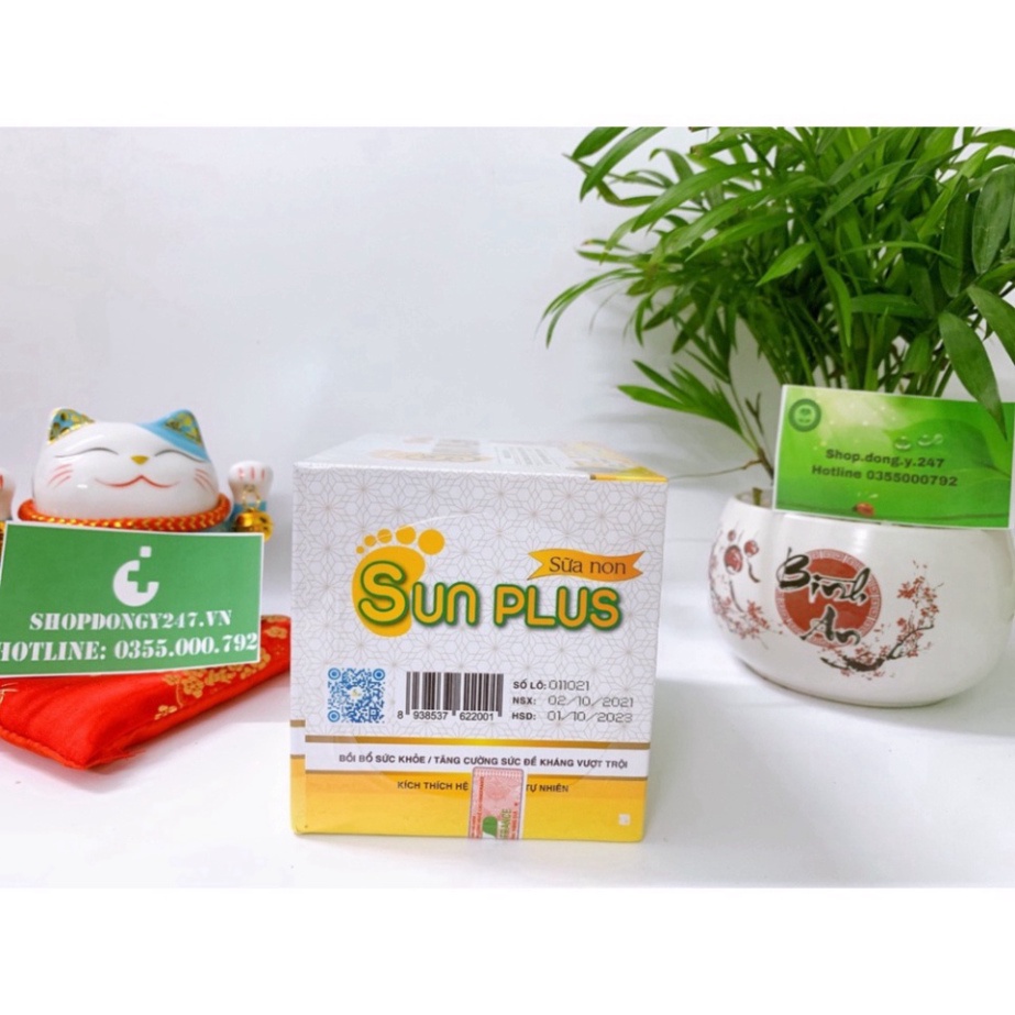 Men hữu cơ Sunplus + Sữa non Sunplus (men sống hữu cơ Sun plus)