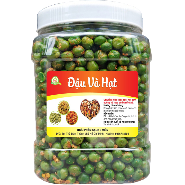 [HCM](Combo 1kg) 2 hũ đậu Hà Lan muối hiệu TPS