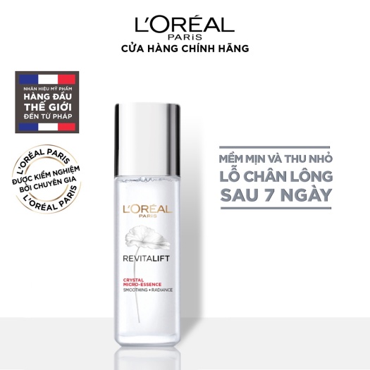 Dưỡng Chất Căng Mướt Da L'Oreal Revitalift Crystal Micro Essence 22ML