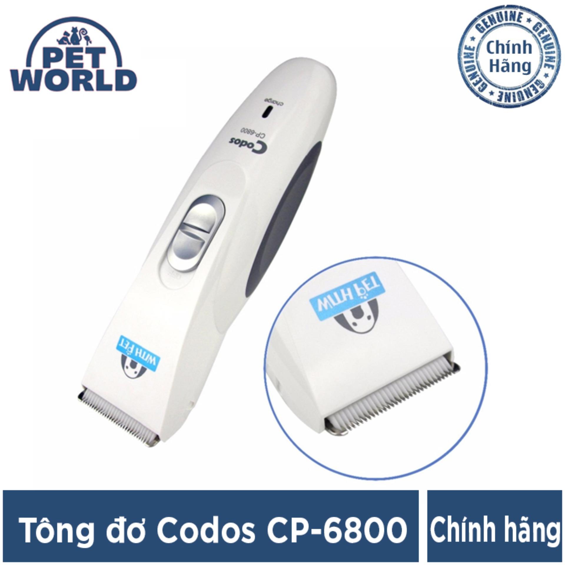 Tông Đơ Cắt Tỉa Lông Cho Chó Mèo Codos CP 6800 (Trắng)