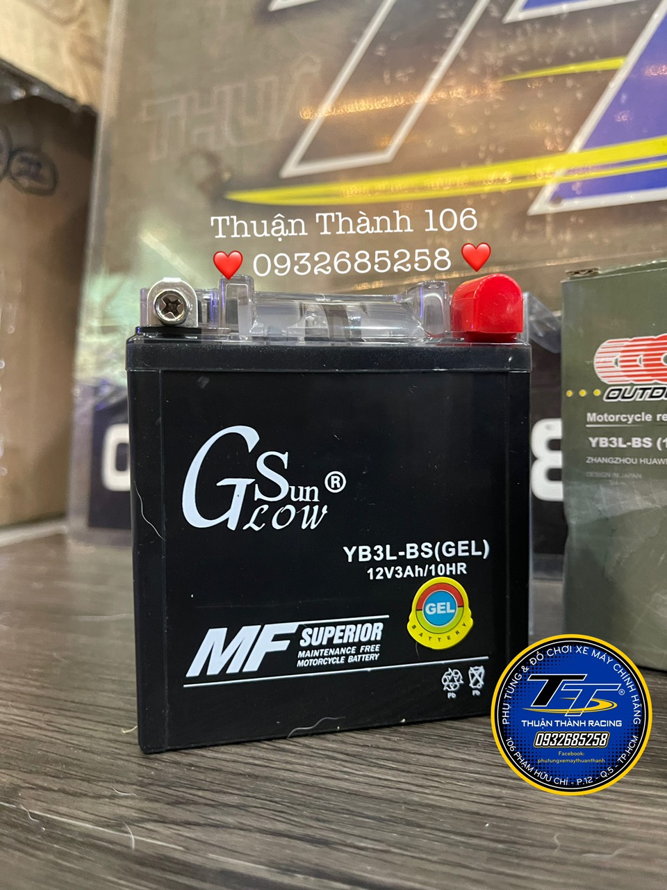 Bình điện sport / Yaz 12V3AH Bình khô