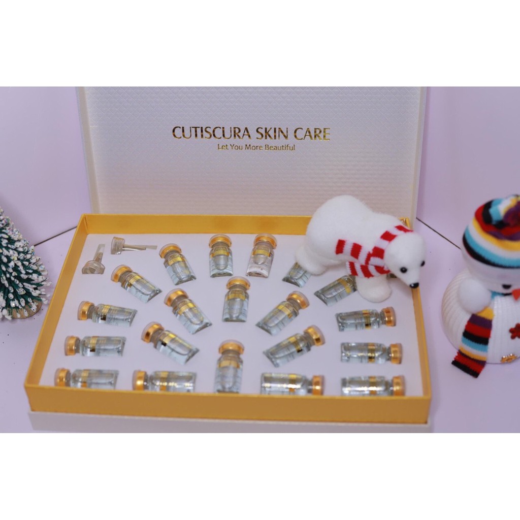Tế bào gốc cutiscura mụn , nám , trắng da , sẹo rỗ, nâng cơ trẻ hoá