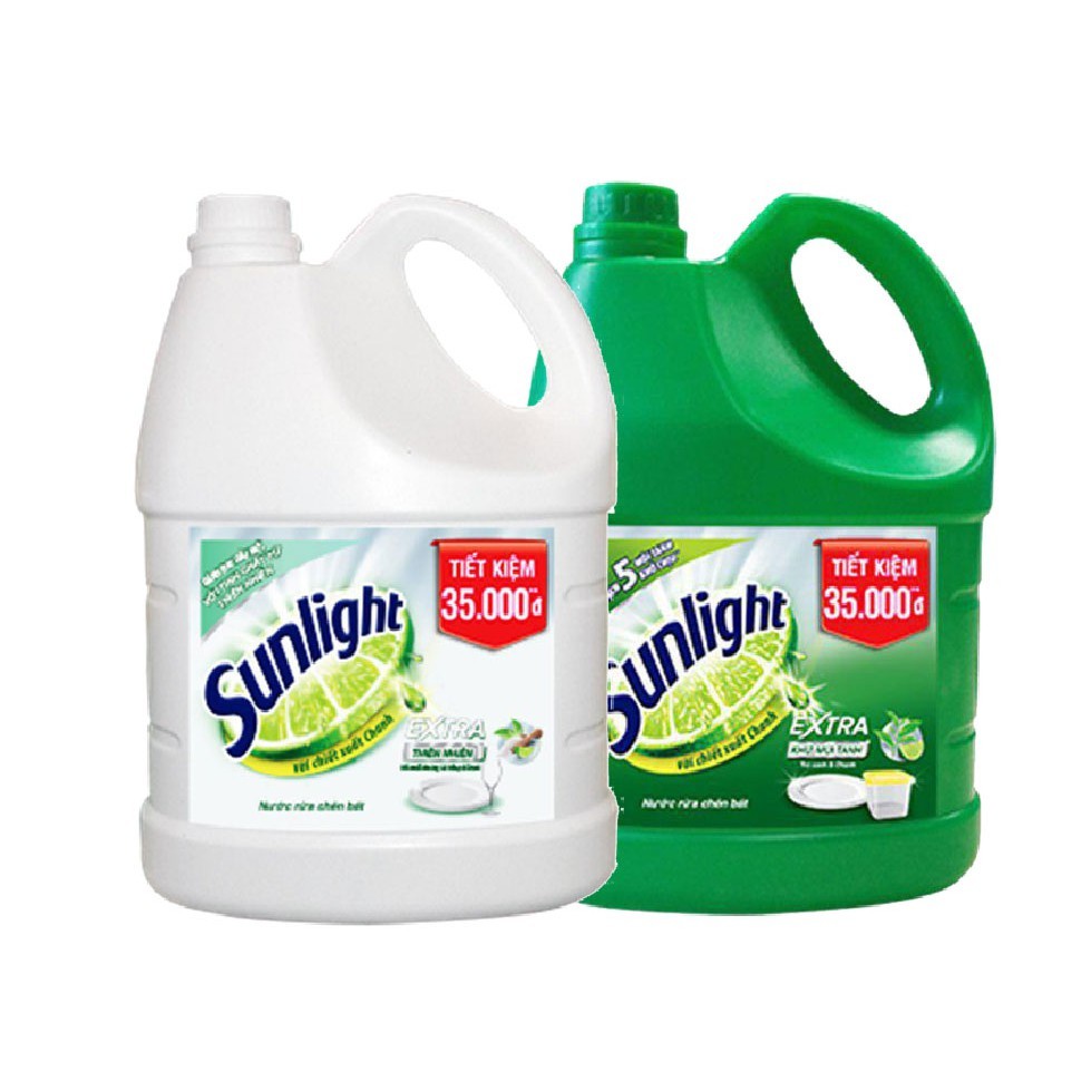 Can Nước Rửa Chén Sunlight 3,6Kg  Mastra Trà nhật