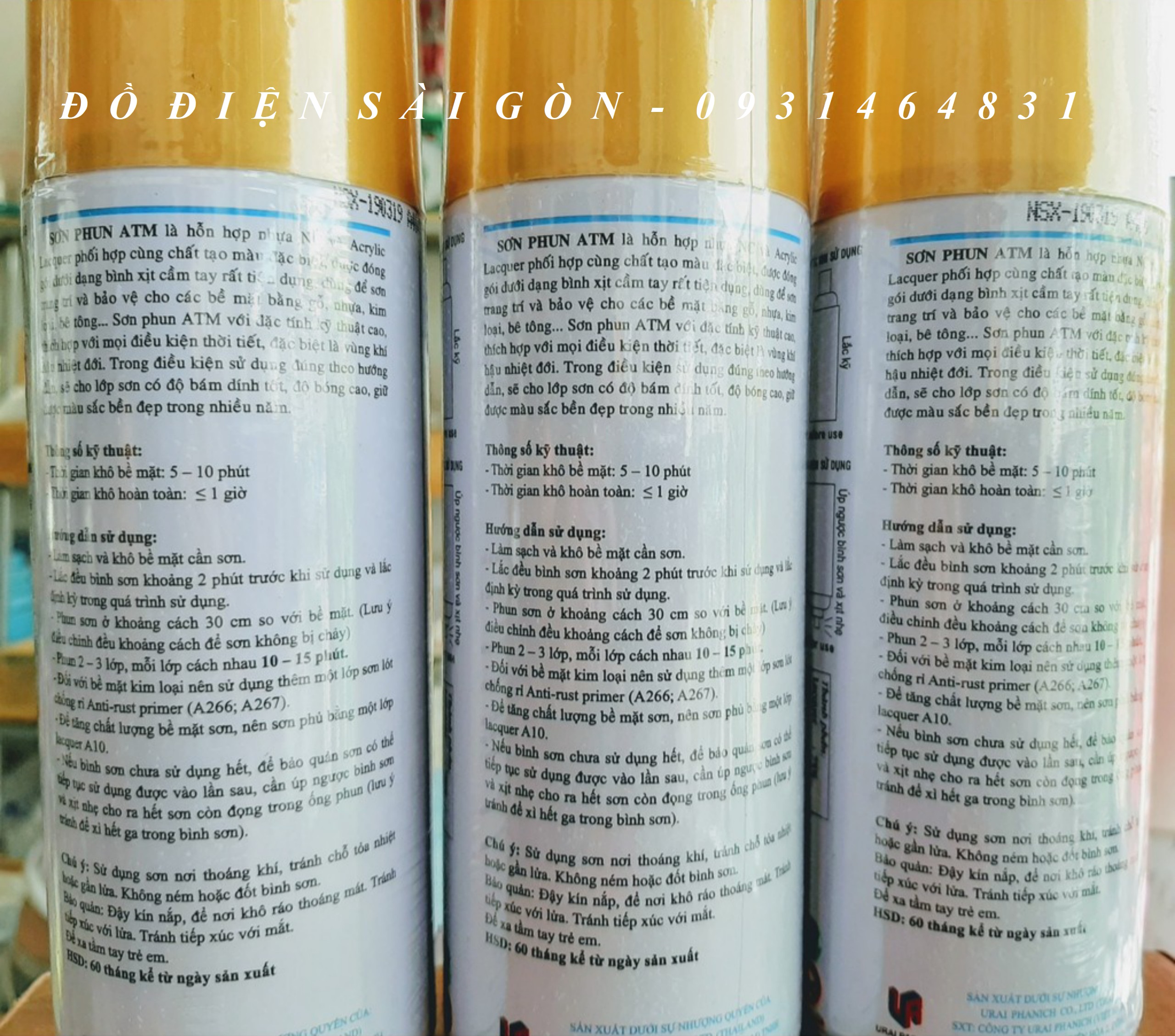 SƠN XỊT VÀNG ĐỒNG ATM A400 400ml