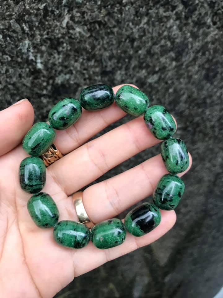 [HCM]VÒNG TAY LU THỐNG RUBY NAM PHI 12LY