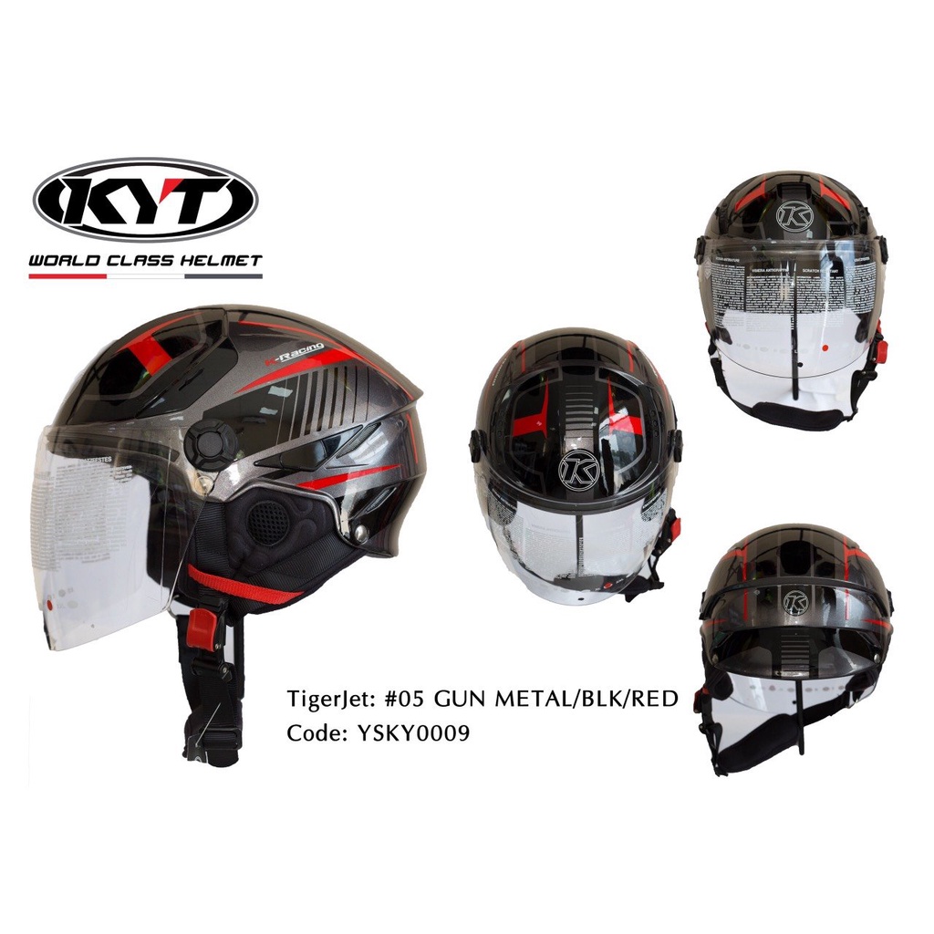 Nón bảo hiểm 1/2 KYT Tiger Jet cao cấp mẫu mới nhất,hàng chính hãng
