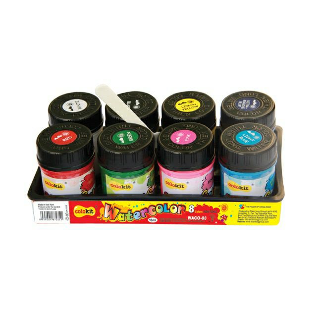 MÀU NƯỚC COLOKIT 8 màu - 12 màu