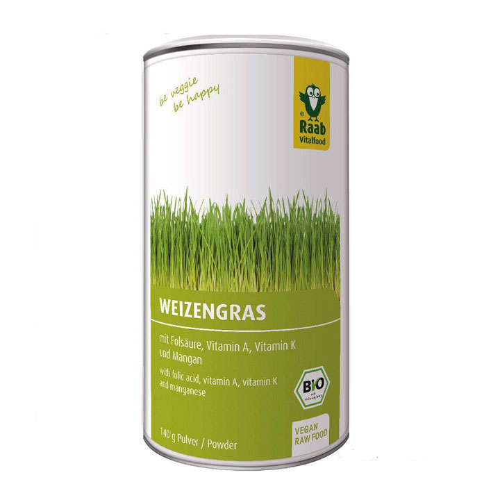 [HCM]BỘT CỎ LÚA MÌ HỮU CƠ RAAB 140G