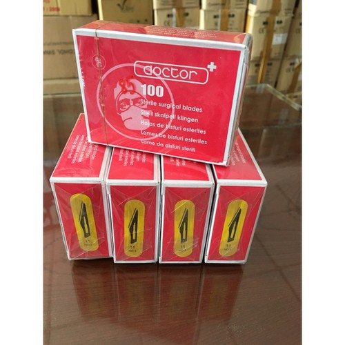 Combo 100 lưỡi dao mổ số 11 + cán dao mổ số 3
