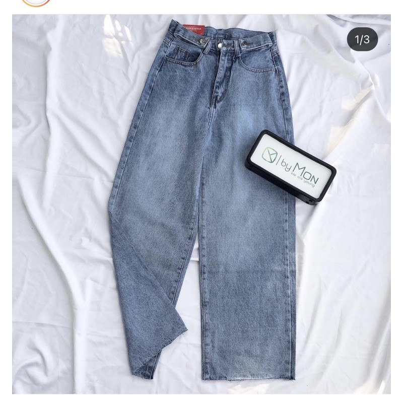 🧩BAGGY JEANS ỐNG RỘNG ĐAI NÚT