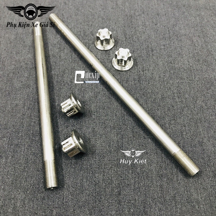Cốt Trục Bánh Xe Trước Và Sau Kèm Tán Salaya Cho Exciter 135, Satria Fi, Raider Fi, Winner, Winner X, Sonic, Dream, Wave, Sirius RC MS3409