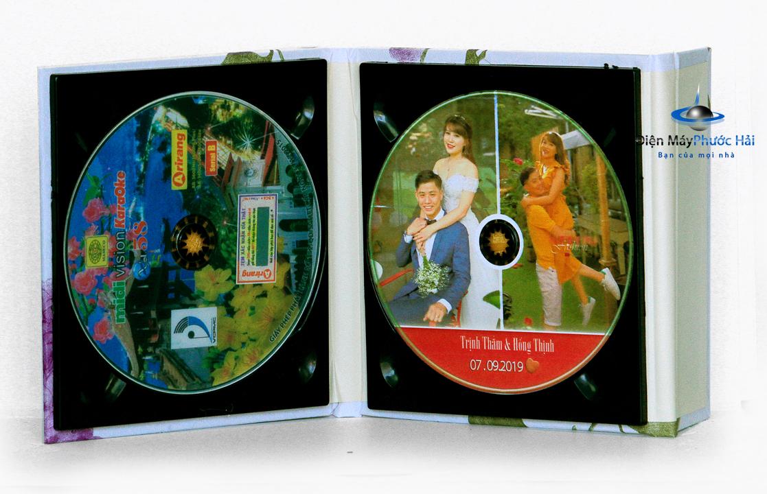 Hộp đựng đĩa CD - DVD đám cưới - loại 2 đĩa