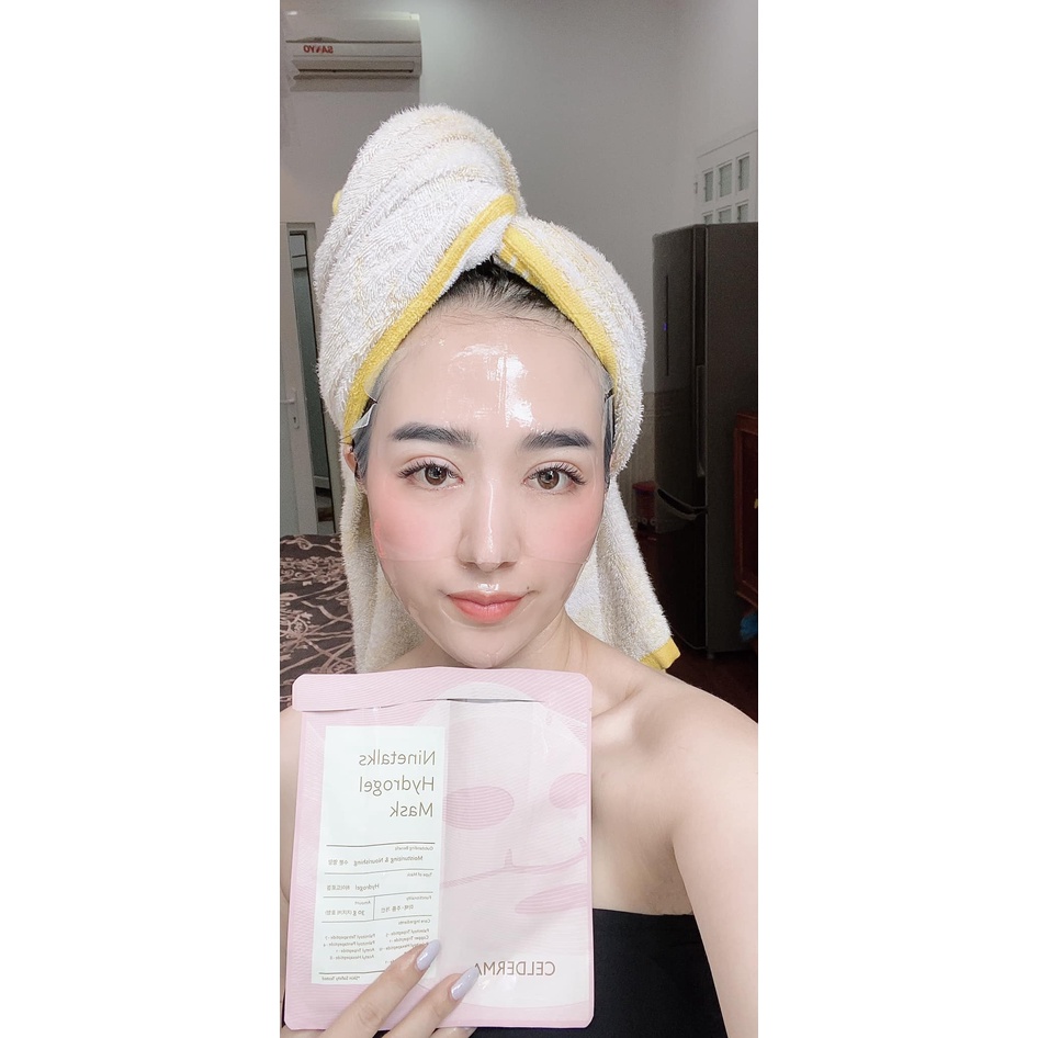 Mặt Nạ Thạch Sinh Học Celderma Ninetalks Hydrogel Mask - Hồng