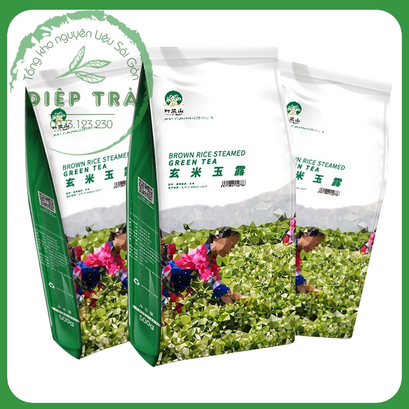 Tổng hợp Trà Yelanshan 500gr (Trà xanh nhài/OOlong tứ quý/Trà kiều mạch-gạo lứt)