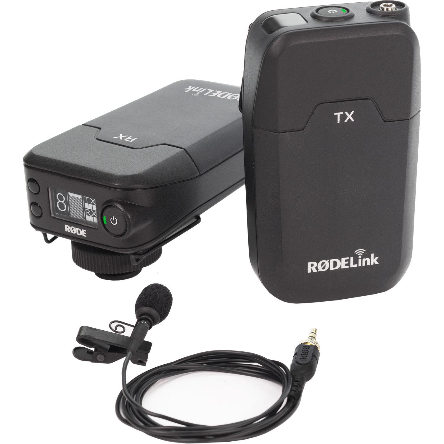 Rode RodeLink Wireless, frequency modulated (FM) filmmaker system.