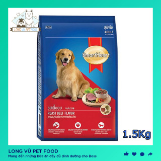 Thức ăn cho chó trưởng thành SmartHeart vị Cừu và Gạo túi 1,5kg thumbnail
