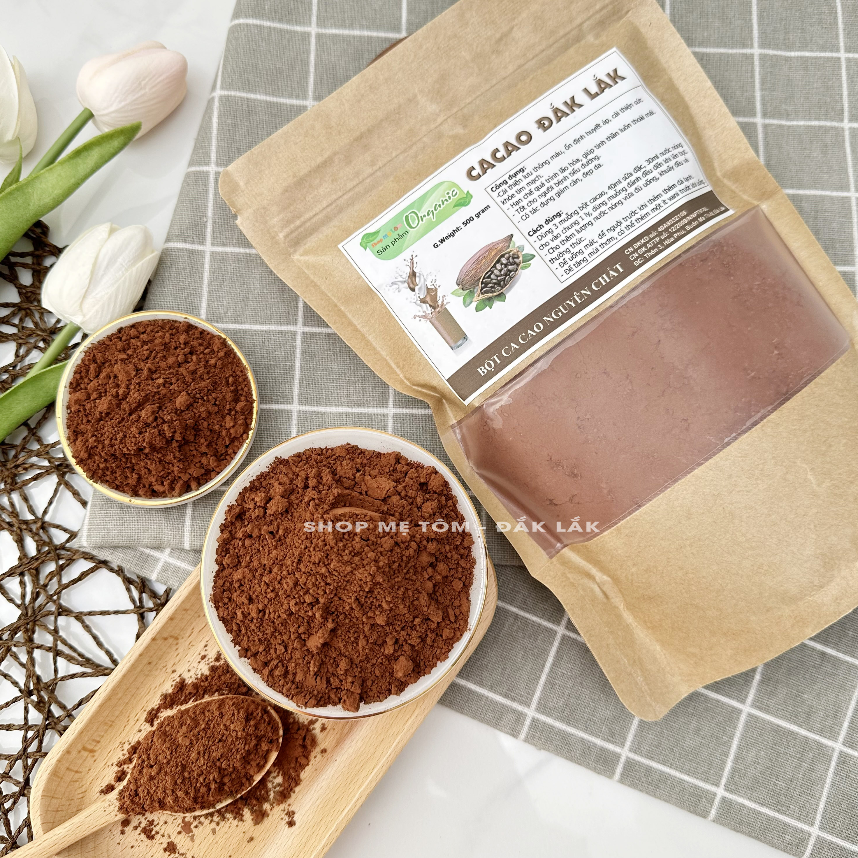 BỘT CACAO NGUYÊN CHẤT ĐĂK LĂK (BỘT CA CAO) shop vothithu90