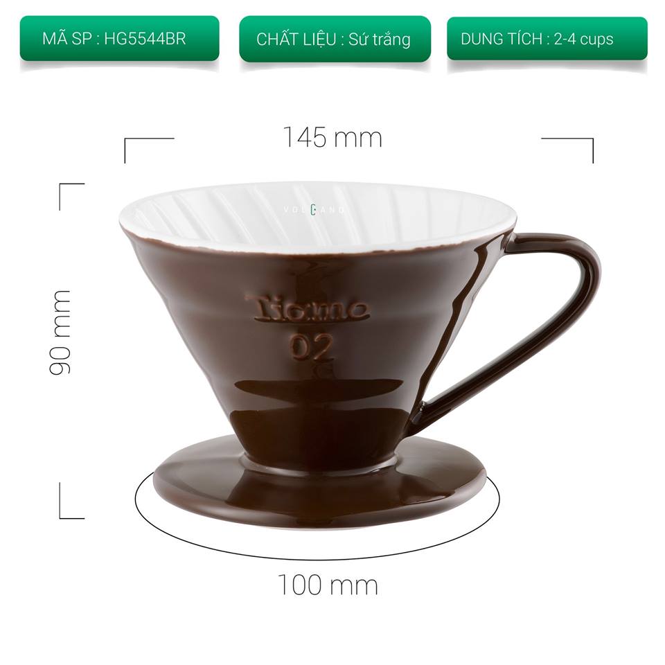 [HCM]Phễu sứ Tiamo V60 02