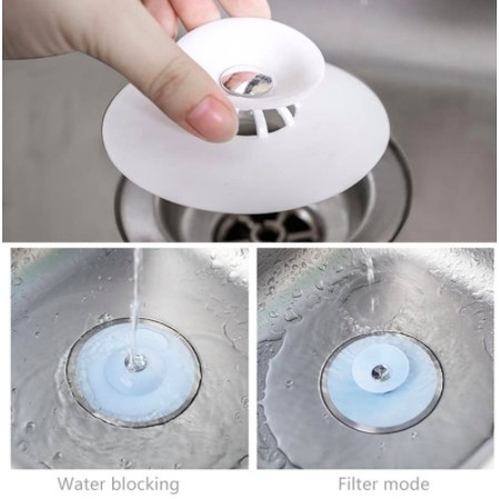 Nắp chặn lọc rác bồn rửa bát nắp đậy silicon chặn lông tóc bồn tắm, rửa mặt ngăn mùi nắp cống rẻ vô địch