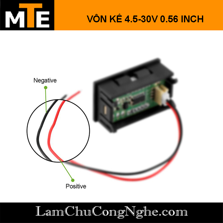 Vôn kế – Đồng hồ đo điện áp một chiều DC 4.5-30V