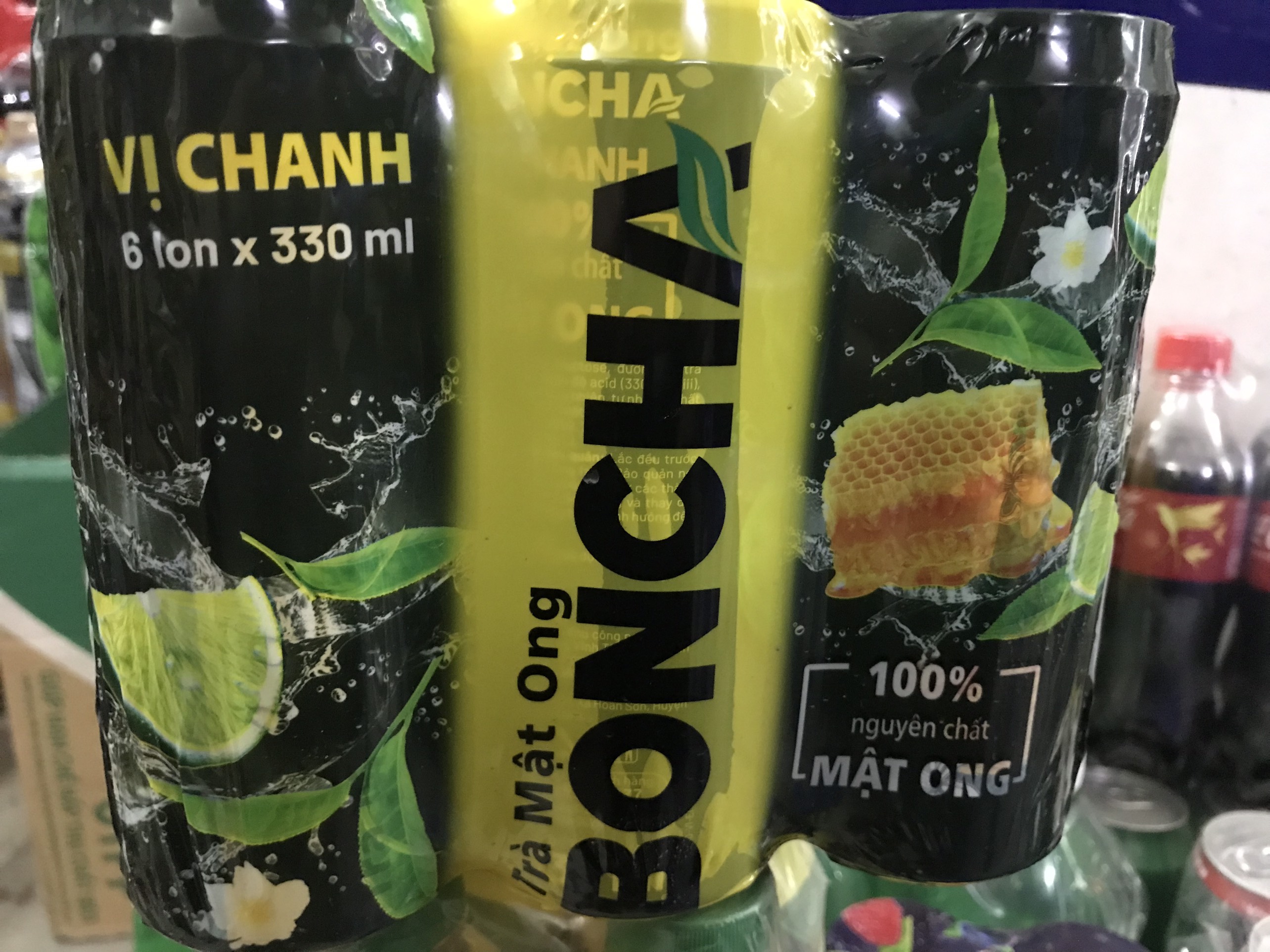 LỐC 6 LON TRÀ MẬT ONG BONCHA