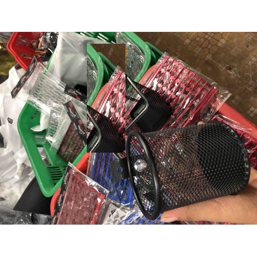 Rổ Vuông và tròn Nhỏ mini xe máy