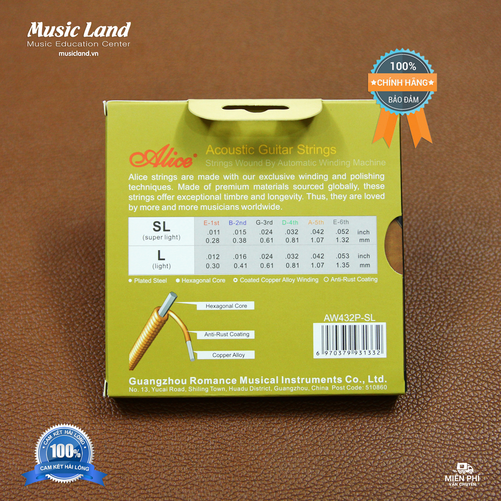 Dây Đàn Guitar Alice AW432 - Chính Hãng
