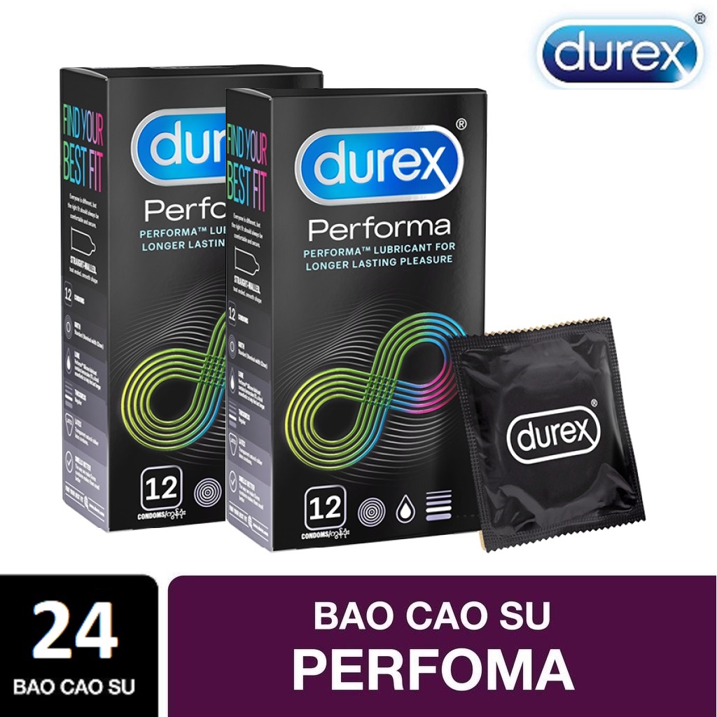 Combo 2 hộp bao cao su durex perfoma 24 chiếc