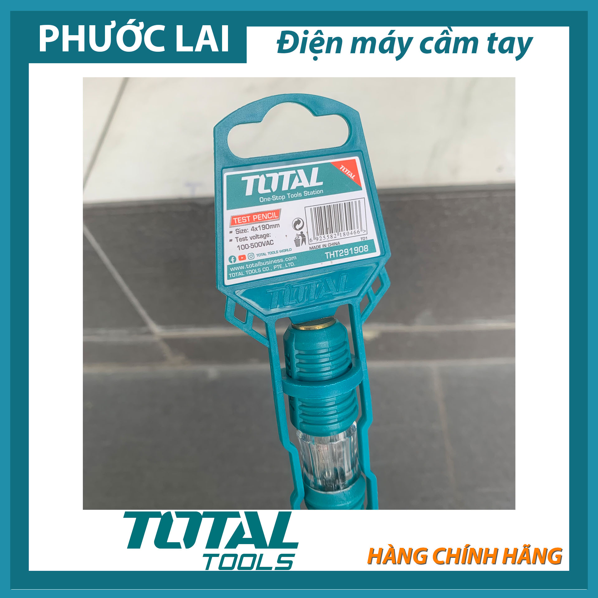 Bút thử điện 190mm Total THT291908