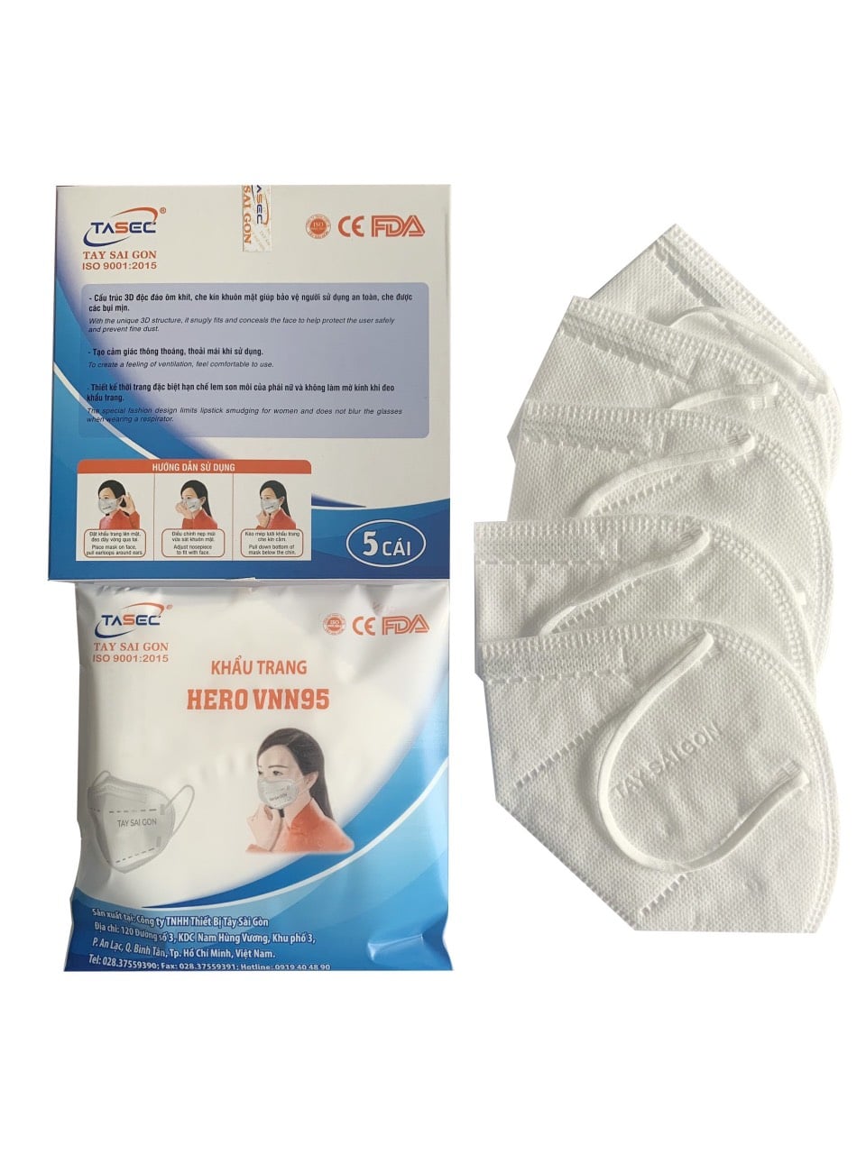 Khẩu trang N95 (1 thùng 100 hộp)