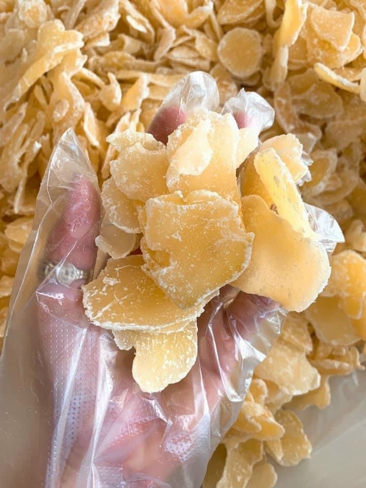 Mứt gừng cắt lát  nhà làm 500g