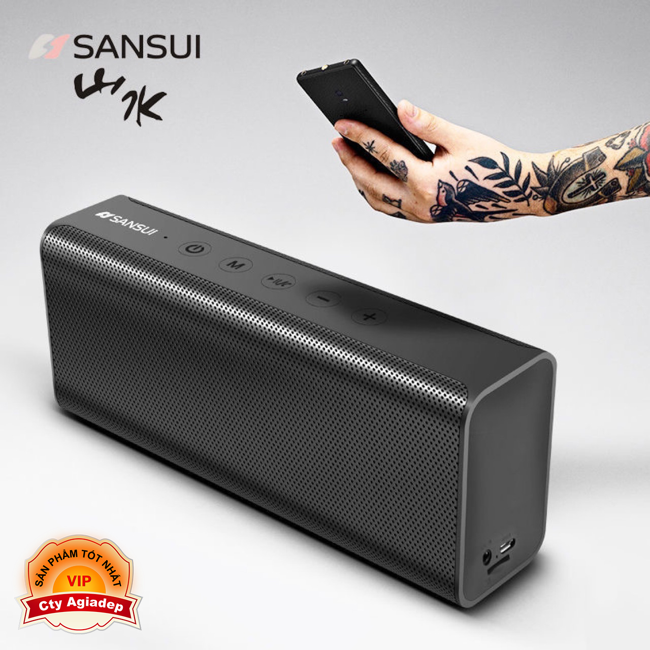 Loa mini hàng hiệu sansui nhật bản t28 âm thanh cực hay