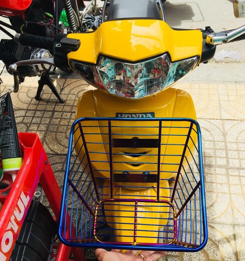 Rổ xe wave nhỏ titan