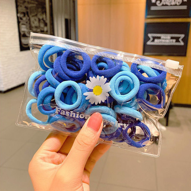 Set 50 chun tóc co giãn nhiều màu lựa chọn dành cho nữ