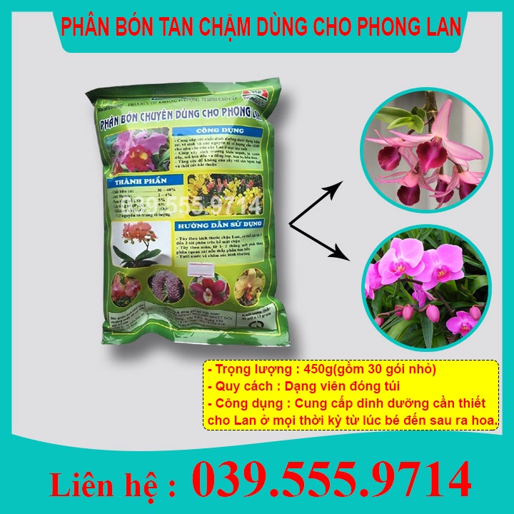 PHÂN BÓN CHUYÊN DÙNG CHO PHONG LAN TAN CHẬM - Gói 30 túi (dạng túi đặt gốc)