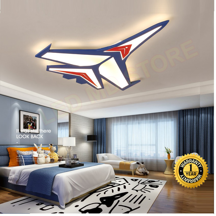 Đèn mâm LED ốp trần MN093 hình máy bay trang trí phòng khách, phòng ngủ cho bé trai, bền, rẻ, đẹp, giá tốt, bảo hành 12 tháng