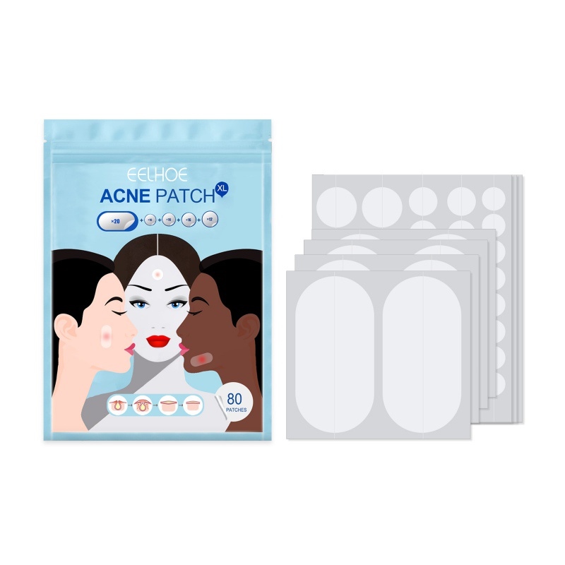 80Pcs Pimple Patch Makeup Invisible Hydrocolloid Comedo Patches