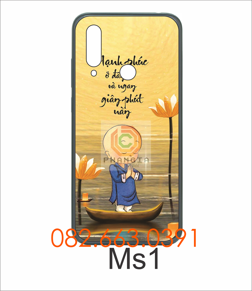 Ốp lưng Vsmart Joy 3 dẻo in hình thư pháp siêu đẹp