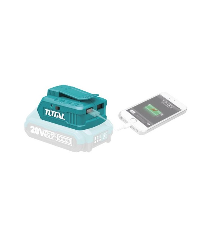 20V Đế sạc có cổng USB Total TUCLI2001