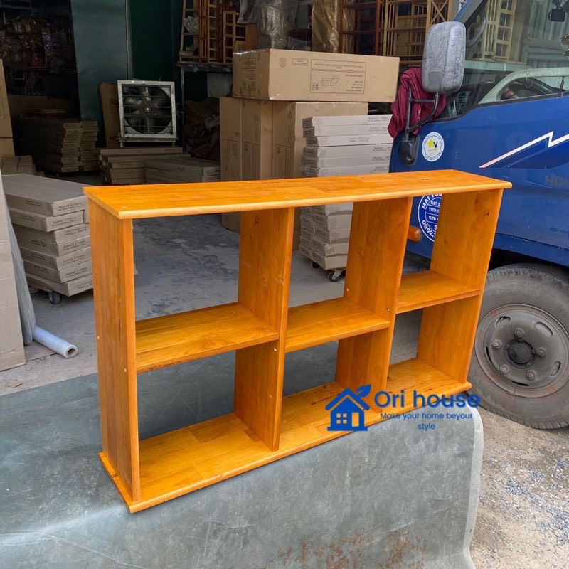 Kệ Sách Treo Tường Rộng 120cm Gỗ cao su