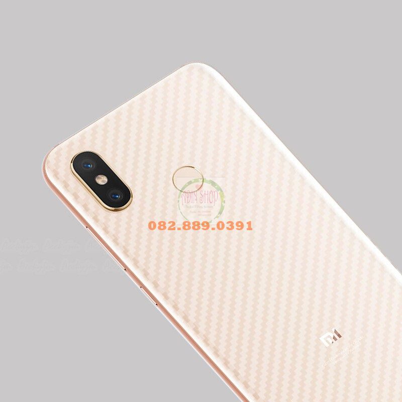 [HCM]Miếng dán mặt lưng skin carbon dành cho Xiaomi Mi Max 3 đen trong
