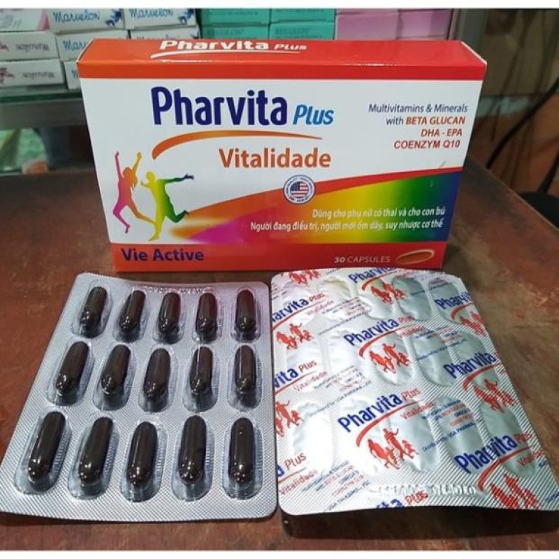 Pharvita plus bồi bổ cơ thể giảm mệt mỏi tăng trí lực, sản phẩm chất lượng, đảm bảo an toàn sức khỏe người sử dụng, cam kết hàng giống hình
