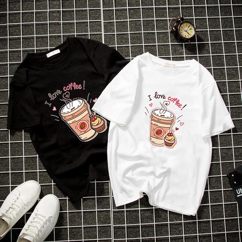 Áo thun unisex đẹp in hình ly trà sữa vải dày mịn TEEWT2181