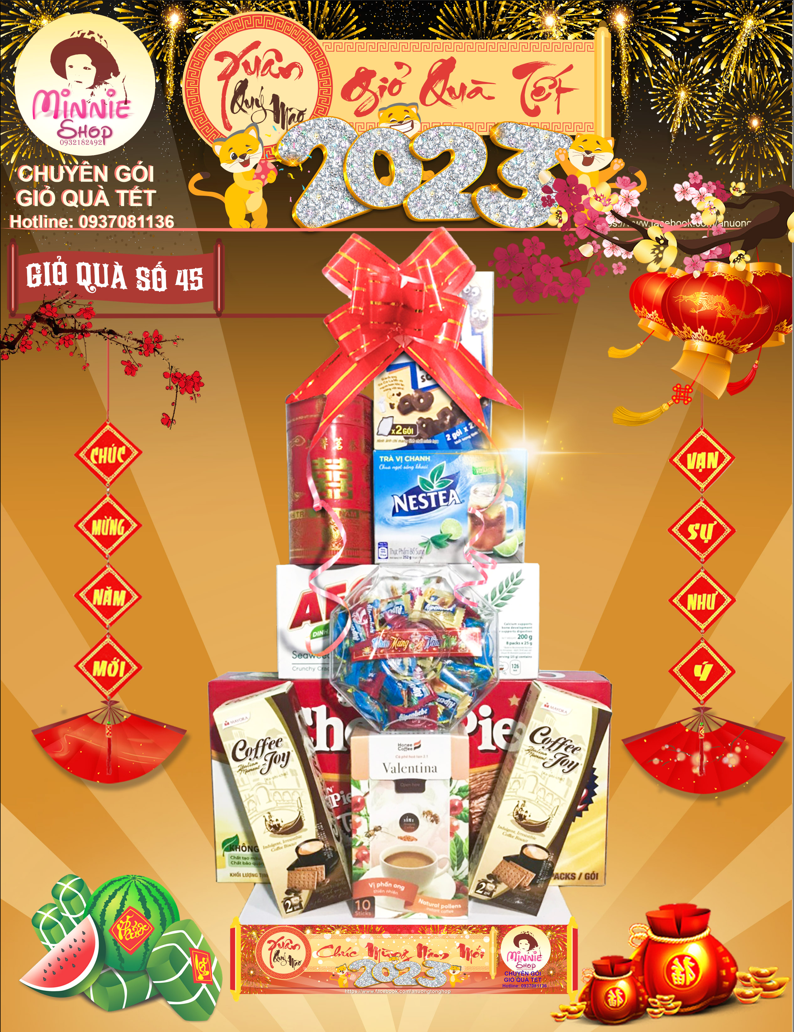Giỏ Quà Tết 2024 - 3 Giỏ Giá 4xx (1) MS44,45,46 (MINNIE SHOP)