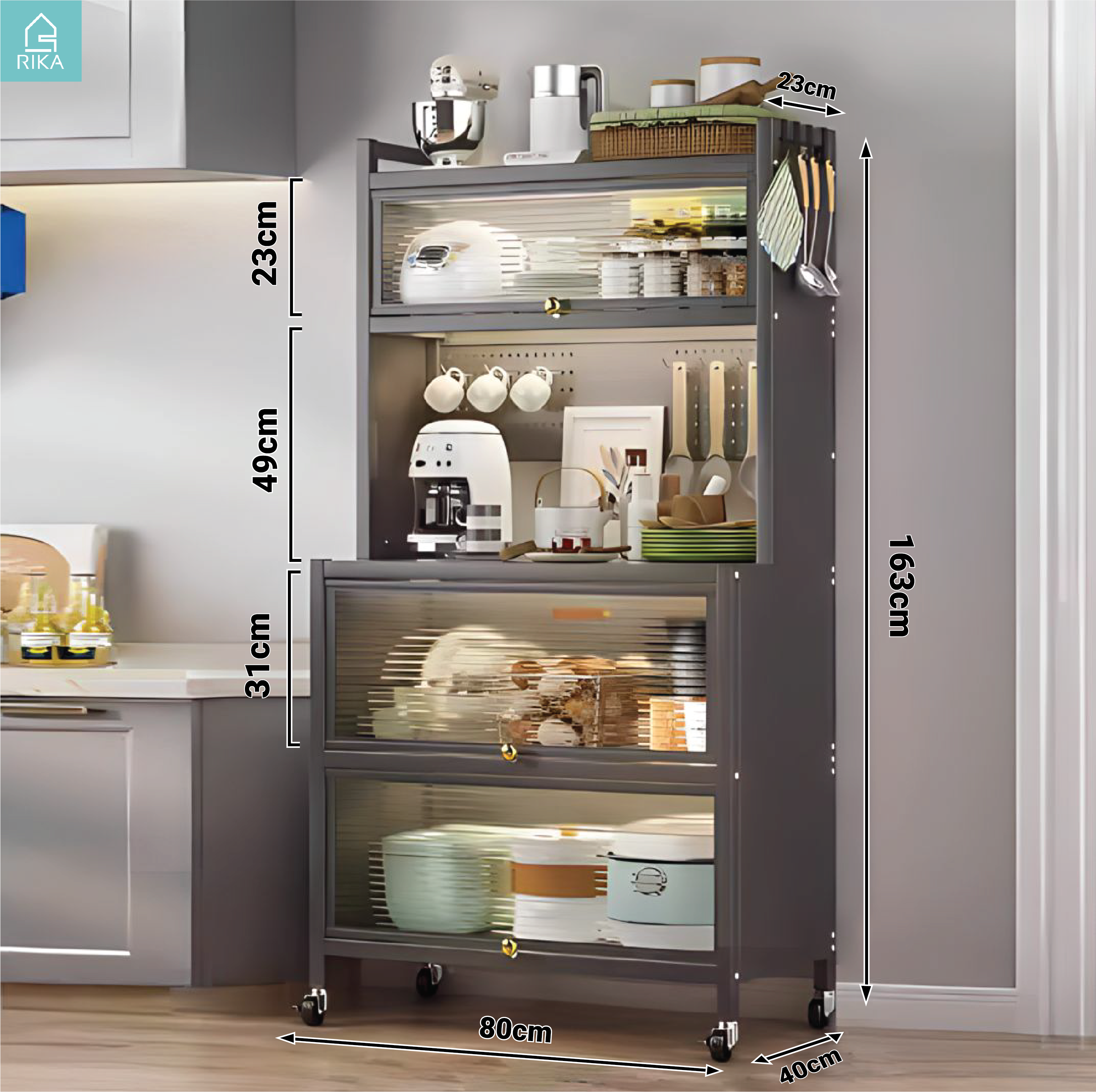 Steel cabinet , kitchen cabinet