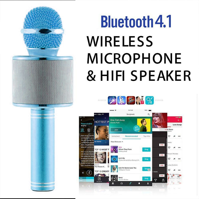 Micro không dây Karaoke WS 858 Bluetooth