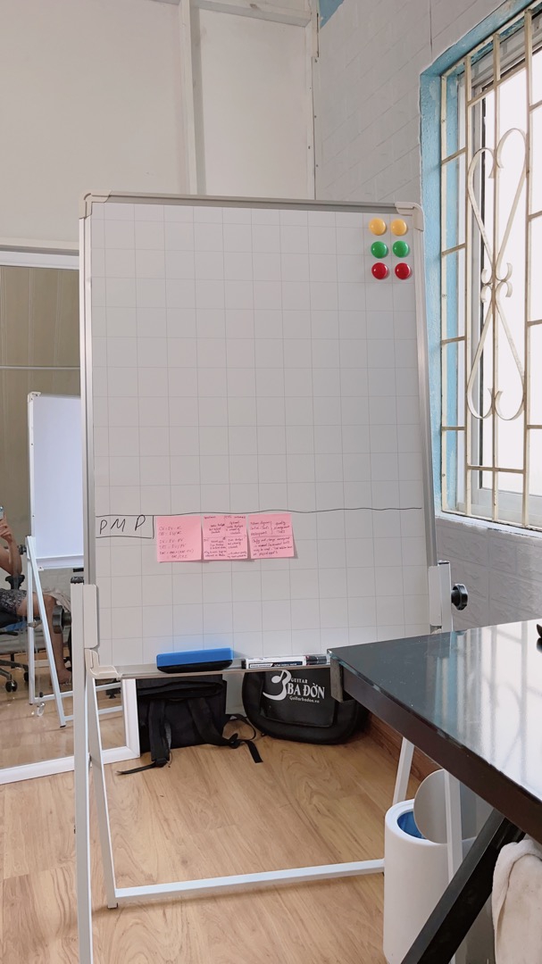 Bảng filip chart học sinh trung học, văn phòng giá rẻ kích thước 60 x 100cm tặng bút, nam châm, lau bảng