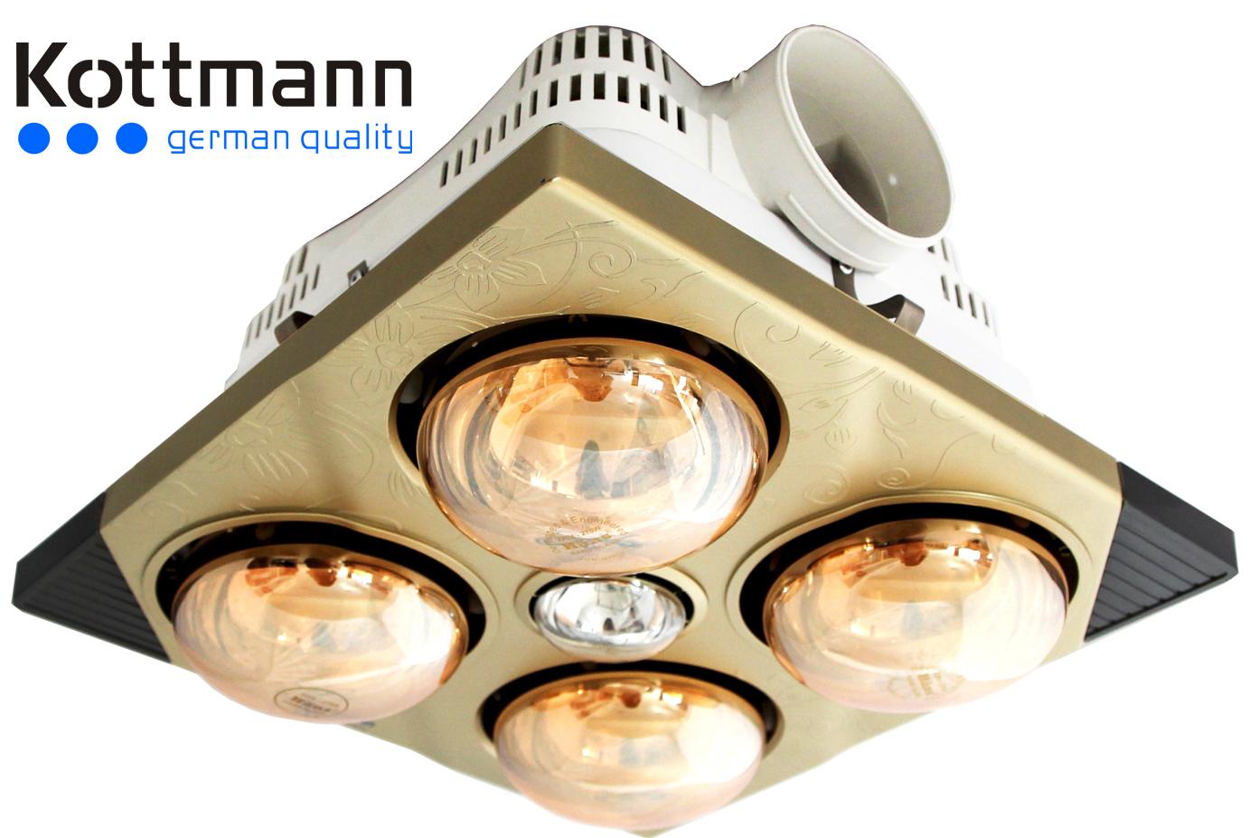 Đèn sưởi 4 bóng âm trần kottmann K4BT