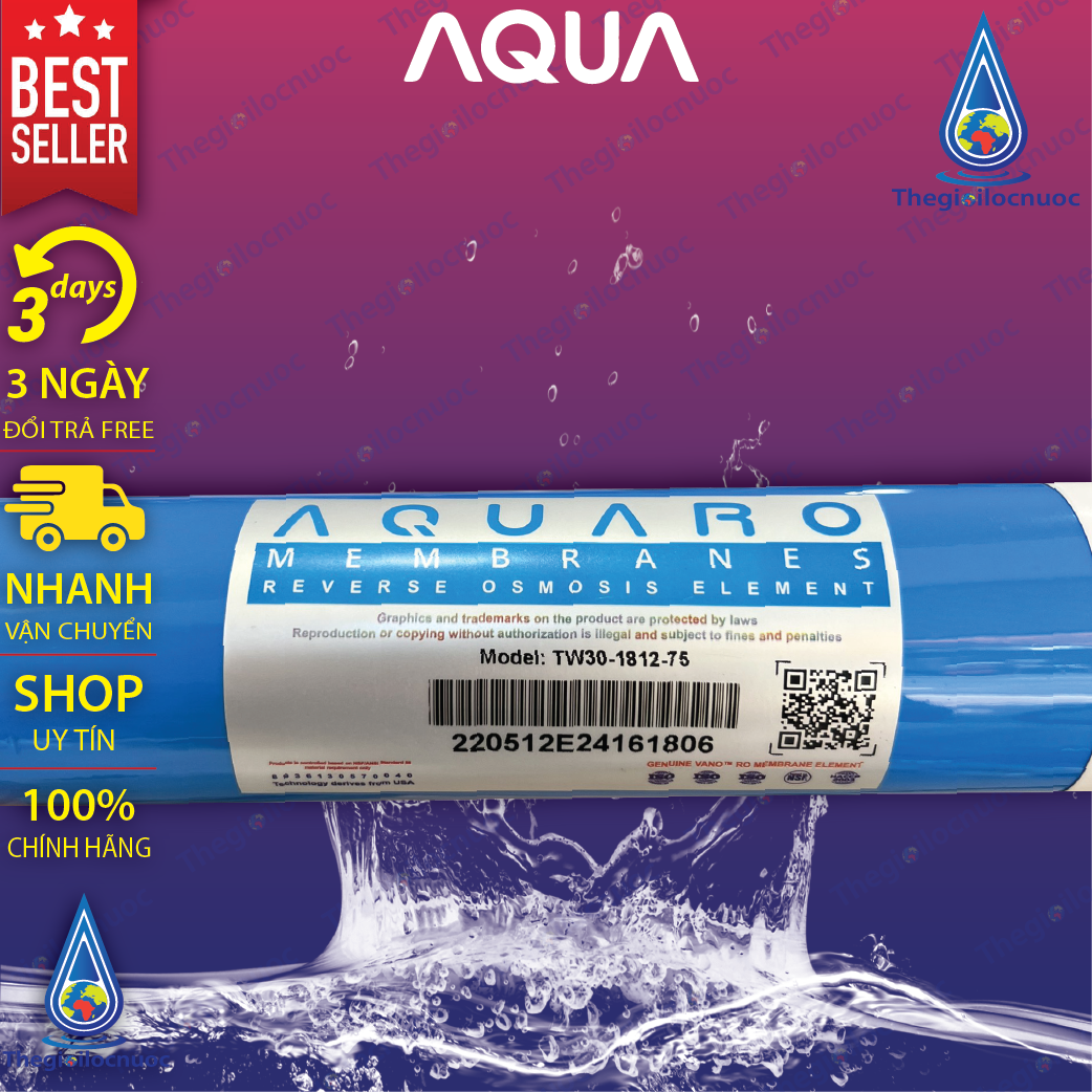 Màng RO Aqua (75) dành cho tất cả các dòng máy RO (loại tốt)