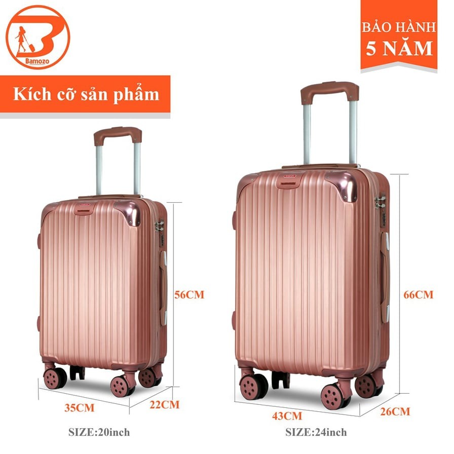 Vali nhựa du lịch size 20/24/28